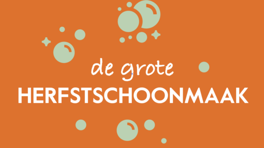 De grote herfstschoonmaak