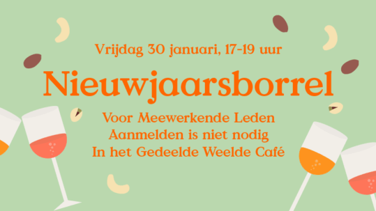 Nieuwjaarsborrel voor Meewerkende leden